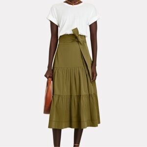 Veronica Beard Khaki Midi Dress